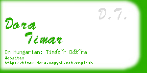 dora timar business card